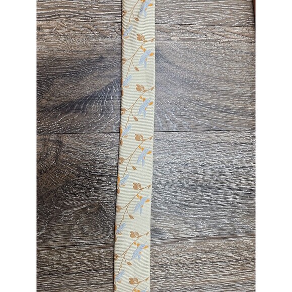 J. Crew Silk  D-Ring Ribbon Belt Small/Medium Women's Floral Pale Gold - Picture 4 of 9